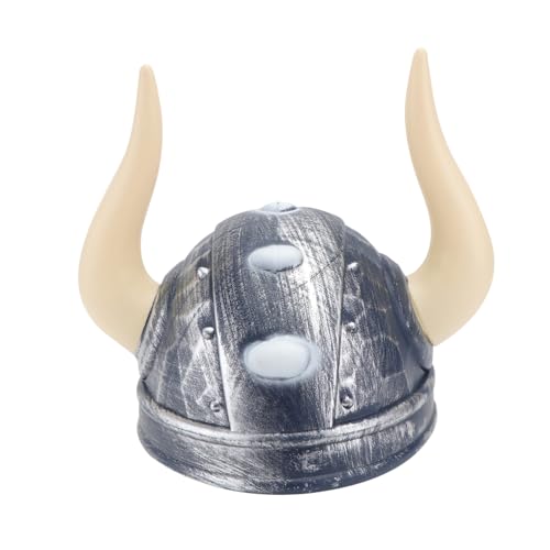 GARIOUANS Viking Helm mit Hörnern Leichter Piraten Kostüm Hut für Fasching Karneval Halloween Party Role play Zubehör für Jungen und Mädchen Auffälliges Cosplay Accessoire von GARIOUANS