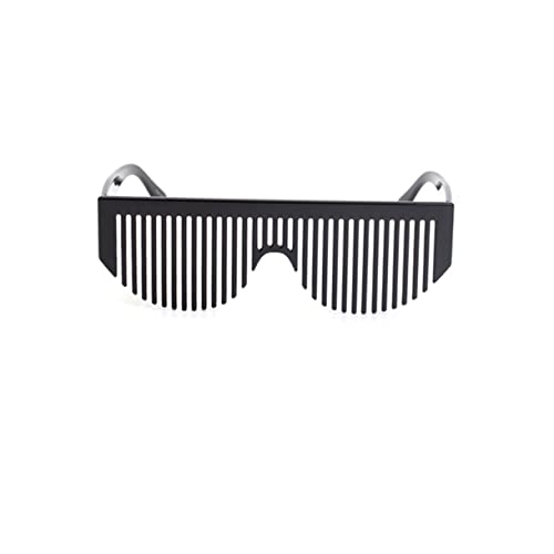 GARIOUANS Wacky Comb Eyewear für Partys Kreative Brille für Halloween Cosplay und Foto Requisiten Lustige Partybrillen Schwarz für Frauen und Männer von GARIOUANS
