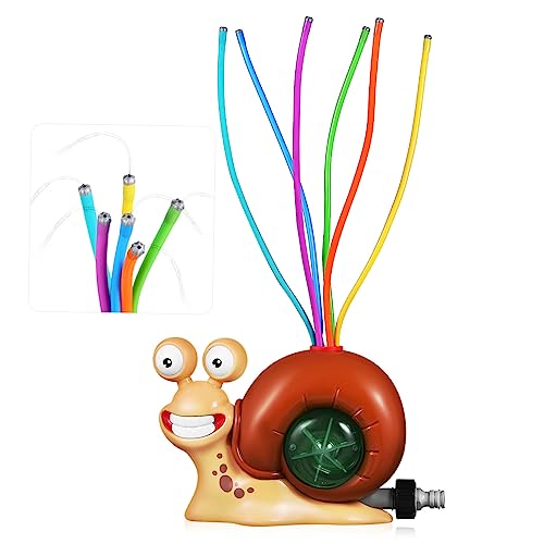 GARIOUANS Wassersprinkler für Freien Niedliches Schnecken Design mit Schwungrohren Garten Sommer Wasserspaß Einfach mit Gartenschlauch Anzuschließen GARIOUANS Wassersprinkler für Freien Niedliches Schnecken Design mit Schwungrohren Garten Sommer Wasserspaß Einfach mit Gartenschlauch Anzuschließen von GARIOUANS