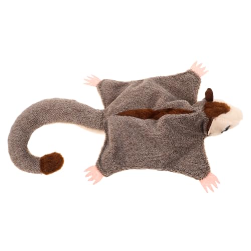 GARIOUANS Weiches Flauschiges Flughörnchen Kuscheltier mit Magnetischen Gliedern Realistisch Gestaltetes Beruhigendes Plüsch Eichhörnchen für Schlafenszeit und Interaktive Spiele von GARIOUANS