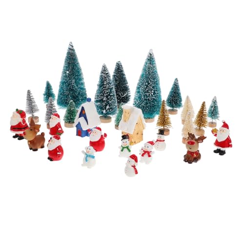 GARIOUANS Weihnachtliche Miniatur Figuren Gestaltete Mikro Landschaft Deko Detailreiche Puppenhaus Schmuck Vielseitig Platzierbar Festliche Atmosphäre von GARIOUANS