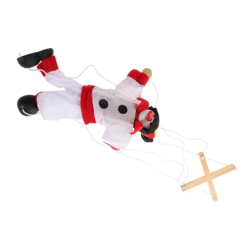 GARIOUANS Weihnachtlicher Schneemann Marionetten Puppe mit Ziehschnüren Kreatives Stoffspielzeug für Interaktives Rollenspiel Festliches für Weihnachten und Partyspaß von GARIOUANS