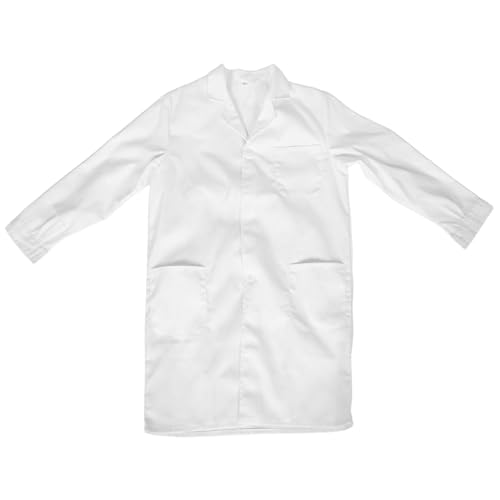 GARIOUANS Weißer Laborkittel Unisex Langarm Arztkittel Kostüm für Mädchen Jungen Wissenschaftler Rollenspiel Halloween Baumwollmischung Komfortabel Atemaktiv GARIOUANS Weißer Laborkittel Unisex Langarm Arztkittel Kostüm für Mädchen Jungen Wissenschaftler Rollenspiel Halloween Baumwollmischung Komfortabel Atemaktiv von GARIOUANS
