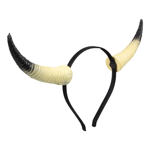 GARIOUANS Weißes Horn Stirnband für Halloween und Cosplay Einzigartiges Design Bequem und Hautfreundlich Leichtes Party Accessoire für Karneval Maskerade und Festveranstaltungen von GARIOUANS