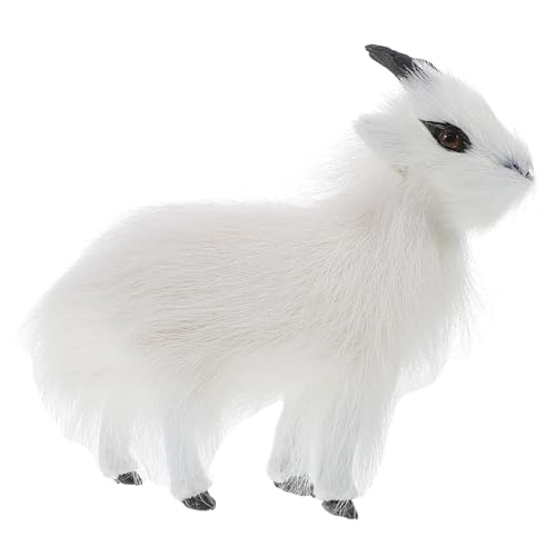 GARIOUANS Ziegenplüschmodell Schaf Plüsch Plüschtierfigur Tischdeko zu Weihnachten Plüsch Lamm Schafspielzeug Schafe Plüschtiere gefülltes Lamm gefüllte Schafe Lamm Stofftier Kunstpelz Weiß GARIOUANS Ziegenplüschmodell Schaf Plüsch Plüschtierfigur Tischdeko zu Weihnachten Plüsch Lamm Schafspielzeug Schafe Plüschtiere gefülltes Lamm gefüllte Schafe Lamm Stofftier Kunstpelz Weiß von GARIOUANS