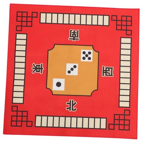 GARIOUANS rutschfeste Mahjong Tischmatte Quadratische Tischdecke für Brettspiele Geräuschreduzierung Komfortables Material für Mahjong Poker und Domino Spiele Rot GARIOUANS rutschfeste Mahjong Tischmatte Quadratische Tischdecke für Brettspiele Geräuschreduzierung Komfortables Material für Mahjong Poker und Domino Spiele Rot von GARIOUANS