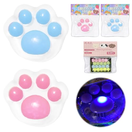 2 Stück Squishy Pfote XXL 13*10cm Katzenpfoten Squishy 20 Mini Katzenpfoten Cat Paw Squishy Süße Weiche Fufu Squishy Toy für Kinder Erwachsene Angst Linderung 2 Stück Squishy Pfote XXL 13*10cm Katzenpfoten Squishy 20 Mini Katzenpfoten Cat Paw Squishy Süße Weiche Fufu Squishy Toy für Kinder Erwachsene Angst Linderung von GAROMIA