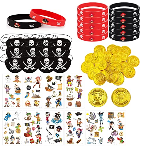 GAROMIA 58 Stück Piraten Mitgebsel Kindergeburtstag Piraten Deko Kindergeburtstag Piraten Goldmünzen Piraten Silikonarmbänder Piraten Augenklappe Piraten Accessoires für Kinder Piratenparty GAROMIA 58 Stück Piraten Mitgebsel Kindergeburtstag Piraten Deko Kindergeburtstag Piraten Goldmünzen Piraten Silikonarmbänder Piraten Augenklappe Piraten Accessoires für Kinder Piratenparty von GAROMIA