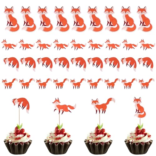 GAROMIA Füchse Tortendeko 36 Stück Fuchs Muffin Deko Fuchs Topper Foxes Cupcake Topper Waldtiere Kuchen Deko Fuchs Kuchen Topper Geburtstag Cupcake Thema Party Zubehör Kindergeburtstag GAROMIA Füchse Tortendeko 36 Stück Fuchs Muffin Deko Fuchs Topper Foxes Cupcake Topper Waldtiere Kuchen Deko Fuchs Kuchen Topper Geburtstag Cupcake Thema Party Zubehör Kindergeburtstag von GAROMIA