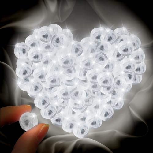GAROMIA LED Ballonlichter 100 Stück LED Ballons Lichter Mini Helium Ballon Knicklicht Leuchtkugeln luftballon Weiß für Geburtstag Hochzeit Halloween Deko Weihnachten Party GAROMIA LED Ballonlichter 100 Stück LED Ballons Lichter Mini Helium Ballon Knicklicht Leuchtkugeln luftballon Weiß für Geburtstag Hochzeit Halloween Deko Weihnachten Party von GAROMIA