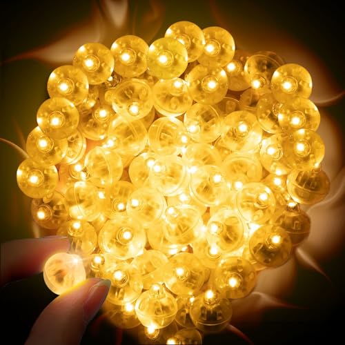 GAROMIA LED Ballons Lichter Ballonlichter Mini 100 Stück LED Ballonlichter Helium Ballon Knicklicht Leuchtkugeln luftballon Warmes für Geburtstag Hochzeit Halloween Deko Weihnachten Party ﻿ von GAROMIA