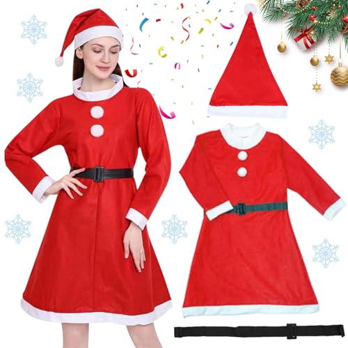 GAROMIA Weihnachts Kostüm Damen 3 Weihnachtsmannkostüm Weihnachtsmann Bart Gürtel Weihnachtsmann Kostüm Rotes Weihnachtskostüme Kostüme Weihnachtskostüm für Womens Weihnachten Cosplay Karneval GAROMIA Weihnachts Kostüm Damen 3 Weihnachtsmannkostüm Weihnachtsmann Bart Gürtel Weihnachtsmann Kostüm Rotes Weihnachtskostüme Kostüme Weihnachtskostüm für Womens Weihnachten Cosplay Karneval von GAROMIA