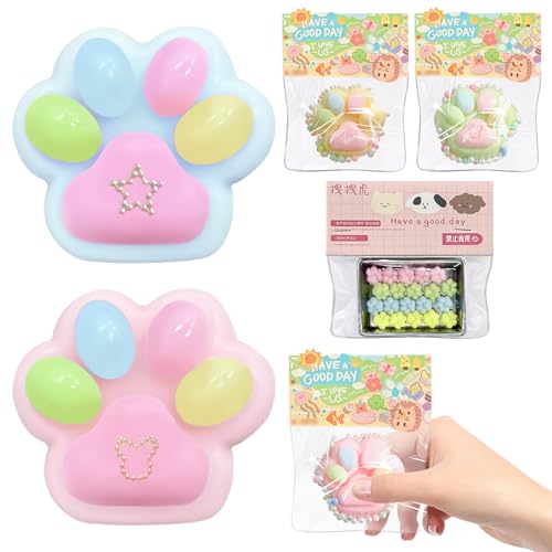 Hamster Squeeze Toy 4 Stück Squishy Hamster Quetsch Spielzeug Anti Stress Spielzeug zum Konzentrieren Squishy Fidget Spielzeug ADHS Anti Stress für Erwachsene Kinder (Katzenkralle) von GAROMIA