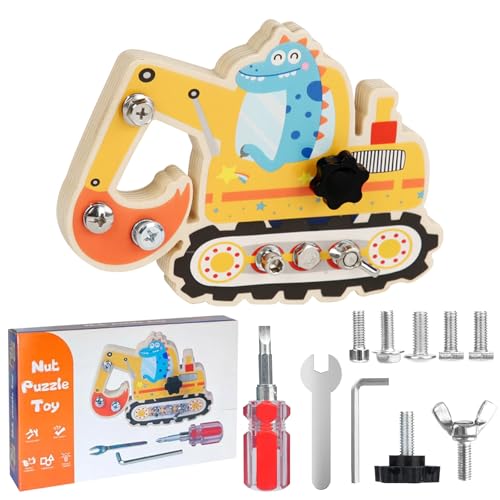 Montessori Schraubbrett Holz Dinosaurier Bagger Spielzeug Kinderspielzeug Holz Bagger Busy Board Schraubbrett Holzspielzeug Montessori Spielzeug ab 2 3 4 5 6 Jahre Kinder Lernspielzeug Geschenke Montessori Schraubbrett Holz Dinosaurier Bagger Spielzeug Kinderspielzeug Holz Bagger Busy Board Schraubbrett Holzspielzeug Montessori Spielzeug ab 2 3 4 5 6 Jahre Kinder Lernspielzeug Geschenke von GAROMIA