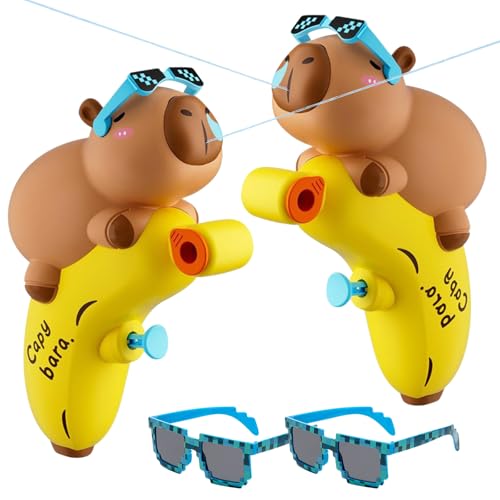 2 Stück Wasserpistole Kinder mit Sonnenbrille Klein Wasserpistolen 6-8 m Wasserspritzpistole Perfekt für Pool, Strand, Outdoor Wasserspielze Water Spray Guns for Outdoor Mädchen Junge Wasserspielzeug 2 Stück Wasserpistole Kinder mit Sonnenbrille Klein Wasserpistolen 6-8 m Wasserspritzpistole Perfekt für Pool, Strand, Outdoor Wasserspielze Water Spray Guns for Outdoor Mädchen Junge Wasserspielzeug von GAROMIA