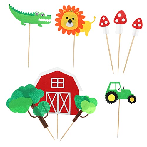 GAROZATION 1 Set Bauernhof Cupcake Topper, Dekorative Kuchendekorationen, Bauernhoftier Cupcake Topper, Kleine Tier Topper, Bauernhof Geburtstagsdekorationen, Kuchendekorationen, Cartoon GAROZATION 1 Set Bauernhof Cupcake Topper, Dekorative Kuchendekorationen, Bauernhoftier Cupcake Topper, Kleine Tier Topper, Bauernhof Geburtstagsdekorationen, Kuchendekorationen, Cartoon von GAROZATION
