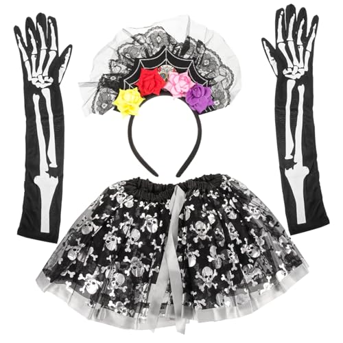 GAROZATION 1 Set Halloween Stirnband, Halloween Kleidung, Halloween Tutu Rock, Halloween Handschuhe, Halloween Kleidung Für Kleine Mädchen, Outfit Für Kleine Mädchen, Spinnweben Stirnband, GAROZATION 1 Set Halloween Stirnband, Halloween Kleidung, Halloween Tutu Rock, Halloween Handschuhe, Halloween Kleidung Für Kleine Mädchen, Outfit Für Kleine Mädchen, Spinnweben Stirnband, von GAROZATION