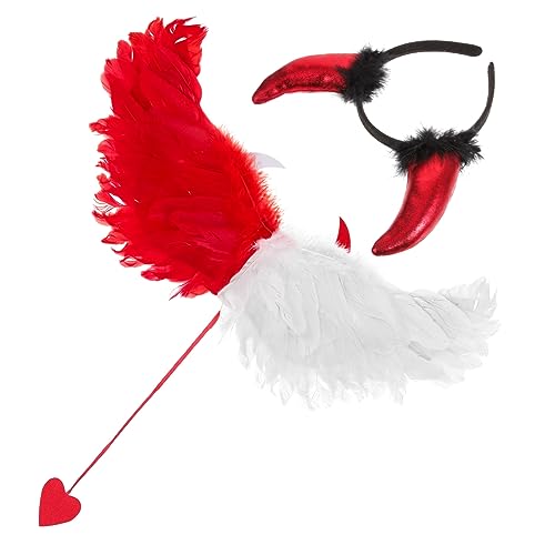 GAROZATION 1 Set Partyflügel, Halloweenflügel Und Stirnband, Flügel Für Party, Flügel Für Halloween, Flügel Requisite Für Maskerade, Halloween Flügel Requisite, Halloween Party Kostümflügel, GAROZATION 1 Set Partyflügel, Halloweenflügel Und Stirnband, Flügel Für Party, Flügel Für Halloween, Flügel Requisite Für Maskerade, Halloween Flügel Requisite, Halloween Party Kostümflügel, von GAROZATION