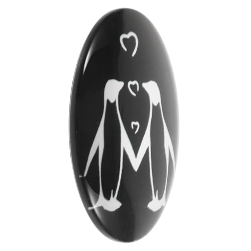 GAROZATION Einzigartiges Pinguin-requisit Aus Glas Für Pocket Hug-jubiläumsgeschenk Für Paare von GAROZATION