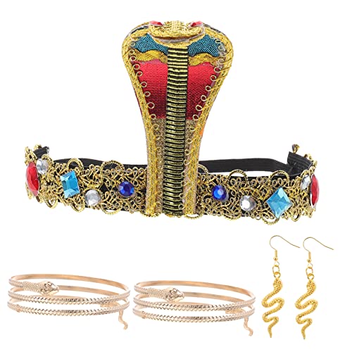 GAROZATION 1 Set Schlange Oberen Armbänder Frauen Kostüm Kopfstück Dekorative Stirnband Party Zubehör von GAROZATION