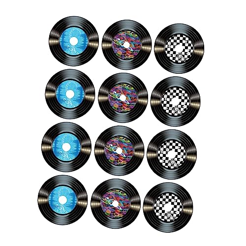 GAROZATION 12 Stück Schallplatten Dekoration, Wanddekoration, Schallplatten Ausschnitt, Vinyl Schallplatten, Party Wanddekoration, Papier Schallplatten, Innendekoration, Bar Für Zuhause, GAROZATION 12 Stück Schallplatten Dekoration, Wanddekoration, Schallplatten Ausschnitt, Vinyl Schallplatten, Party Wanddekoration, Papier Schallplatten, Innendekoration, Bar Für Zuhause, von GAROZATION