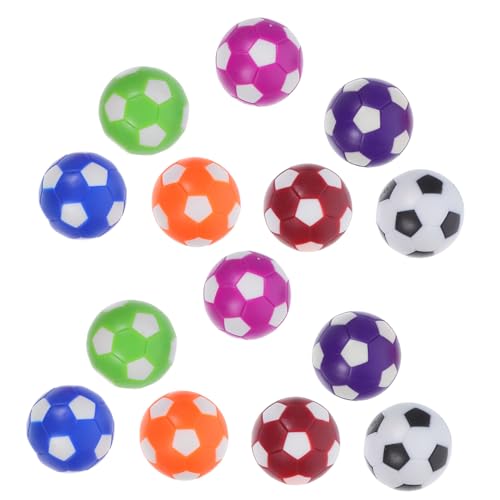 GAROZATION 14 Stück Teiliges Foosball Ersatzbälle Bunte Tischfußball Kugeln für Mini Kickertisch Tischfußball Zubehör Glatte Oberfläche für Verbessertes Spielgefühl von GAROZATION