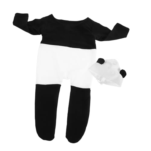 GAROZATION 1satz Neugeborenen Panda Kostüm Set Fotografie Outfit Mit Strampler Und Hut Für Fotoshootings Aus Weichem Atmungsaktivem Material Für Besondere Anlässe GAROZATION 1satz Neugeborenen Panda Kostüm Set Fotografie Outfit Mit Strampler Und Hut Für Fotoshootings Aus Weichem Atmungsaktivem Material Für Besondere Anlässe von GAROZATION