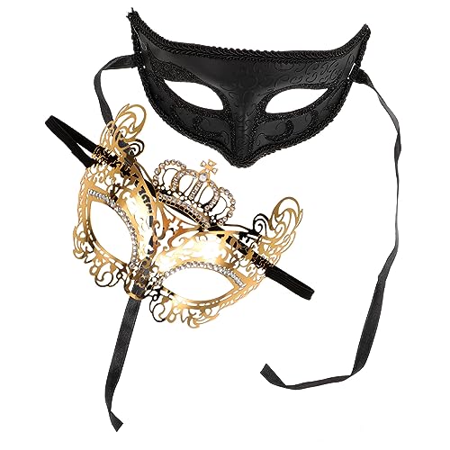 GAROZATION 2er Set Halbmasken Für Halloween Karneval Und Kostümpartys Glänzende Augenmaske Für Cosplay Maskerade Und Bühnenauftritte GAROZATION 2er Set Halbmasken Für Halloween Karneval Und Kostümpartys Glänzende Augenmaske Für Cosplay Maskerade Und Bühnenauftritte von GAROZATION