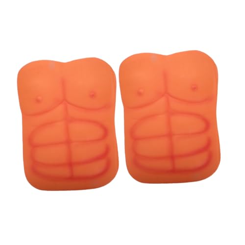 GAROZATION 2 Stück Künstliche Muskel Brustplatte Realistische Muskeloptik Cosplay Kostüm für Herren Bequemes Muskelshirt für Halloween Karneval und Kostümpartys von GAROZATION