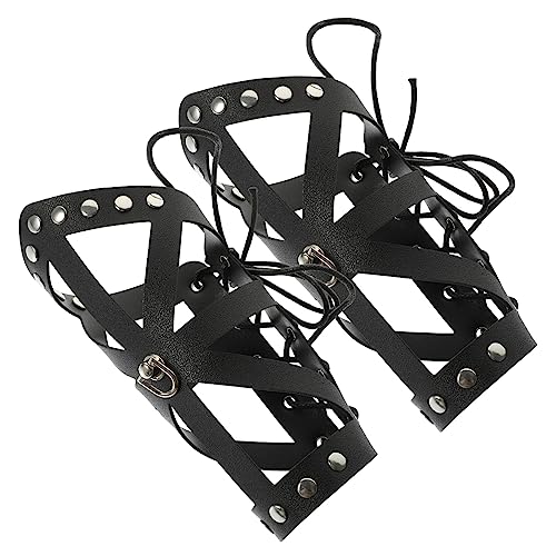 GAROZATION 2 Stück Riemen Armschützer, Handgelenkschützer, Armschützer, Cosplay, Herrenmode Armband, Verstellbar, Punk Stil, Armbänder, Kostüm Armschützer, Punk Inspiriertes Zubehör, Cosplay GAROZATION 2 Stück Riemen Armschützer, Handgelenkschützer, Armschützer, Cosplay, Herrenmode Armband, Verstellbar, Punk Stil, Armbänder, Kostüm Armschützer, Punk Inspiriertes Zubehör, Cosplay von GAROZATION