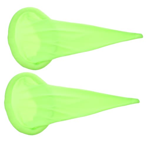 GAROZATION 2 Stück Weihnachts Zwergenmützen Fluoreszierend Grün Weiche Stoffkappen für Halloween Weihnachtsfeier Vielseitige Party Hut Accessoires für Kostüm Bühnenauftritt und Foto von GAROZATION