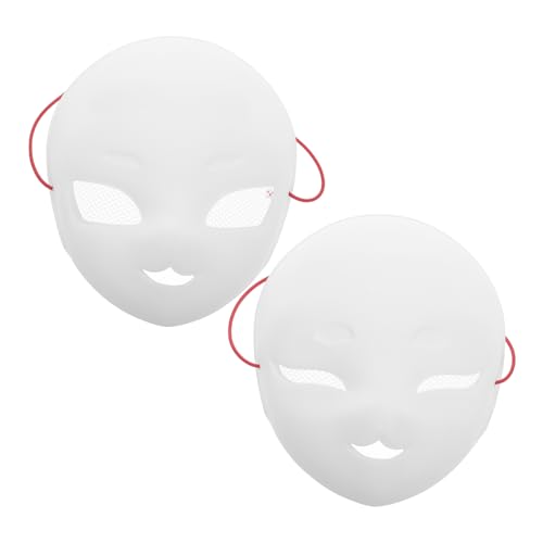 GAROZATION 2pcs Blank Weiße Maske Mesh Garn Für Halloween Kostüme Maskerade GAROZATION 2pcs Blank Weiße Maske Mesh Garn Für Halloween Kostüme Maskerade von GAROZATION