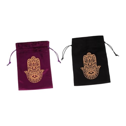GAROZATION Tarotkarten-taschen-set Mit Kordelzug 2-teilig Flanell-tarotkarten-beutel Für Sichere Aufbewahrung Und Reisen GAROZATION Tarotkarten-taschen-set Mit Kordelzug 2-teilig Flanell-tarotkarten-beutel Für Sichere Aufbewahrung Und Reisen von GAROZATION