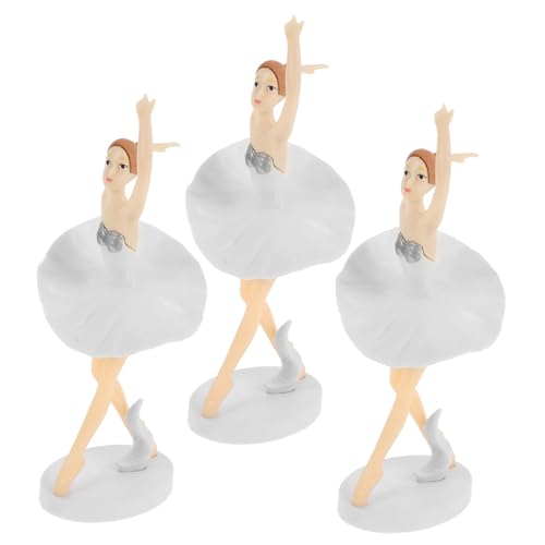 GAROZATION 3 Stück Kuchendekoration geburtstagskuchen tanz Balletttänzerin Kuchen Topper Tischdekoration Figuren Miniatur Ornament Ballett Tortenaufsatz Dekorieren von Balletttorten PVC Weiß GAROZATION 3 Stück Kuchendekoration geburtstagskuchen tanz Balletttänzerin Kuchen Topper Tischdekoration Figuren Miniatur Ornament Ballett Tortenaufsatz Dekorieren von Balletttorten PVC Weiß von GAROZATION