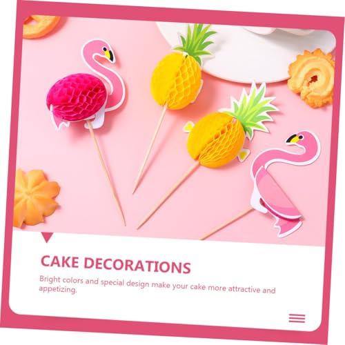 GAROZATION 30 Stück Teiliges Cake Picks mit Flamingo Motiv Hawaiianische Tortendeko für Geburtstagstorten Kreative Cupcake Ornamente Partydekoration für Geburtstagsfeiern und GAROZATION 30 Stück Teiliges Cake Picks mit Flamingo Motiv Hawaiianische Tortendeko für Geburtstagstorten Kreative Cupcake Ornamente Partydekoration für Geburtstagsfeiern und von GAROZATION