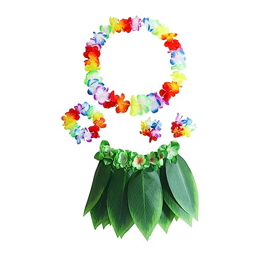GAROZATION 5 Teiliges Hawaiianisches Kostümset Mit Ti Leaf Hula Rock Grünen Blättern Armbändern Und Kopfbedeckung Für Perfekt Für Luau Partys Und Strandfeiern GAROZATION 5 Teiliges Hawaiianisches Kostümset Mit Ti Leaf Hula Rock Grünen Blättern Armbändern Und Kopfbedeckung Für Perfekt Für Luau Partys Und Strandfeiern von GAROZATION