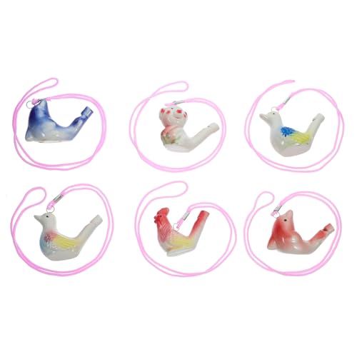 GAROZATION 6 Stück Vogelpfeife Keramik Schwan Delphin Statue Pfeifen Mit Lanyards Wassergeräusche Maker Bad Musikalische Liedpfeifen Für Kinder Partygeschenke Weihnachten Halloween GAROZATION 6 Stück Vogelpfeife Keramik Schwan Delphin Statue Pfeifen Mit Lanyards Wassergeräusche Maker Bad Musikalische Liedpfeifen Für Kinder Partygeschenke Weihnachten Halloween von GAROZATION