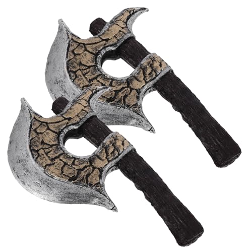 GAROZATION Axtstütze Requisiten Gefälschte Party Äxte Handäxte Requisite Cosplay Kostüm Mittelalterliches Accessoires Halloween Zubehör GAROZATION Axtstütze Requisiten Gefälschte Party Äxte Handäxte Requisite Cosplay Kostüm Mittelalterliches Accessoires Halloween Zubehör von GAROZATION