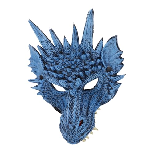 GAROZATION Drachenmaske Kostü Accessoire Für Halloween Karneval Maskerade Und Cosplay Blaue Party Maske Für Kostümpartys Und Aufführungen GAROZATION Drachenmaske Kostü Accessoire Für Halloween Karneval Maskerade Und Cosplay Blaue Party Maske Für Kostümpartys Und Aufführungen von GAROZATION