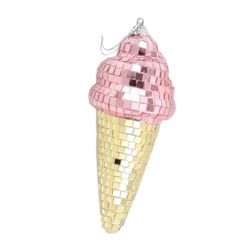 GAROZATION Eiscreme Ornamente, Spiegel Diskokugel, Zum Aufhängen, Eiscreme, Disco Spiegelkugel, Outdoor Diskokugel, Disco Eiscreme Diskokugel Zum Aufhängen, Disco Hängekugel, von GAROZATION