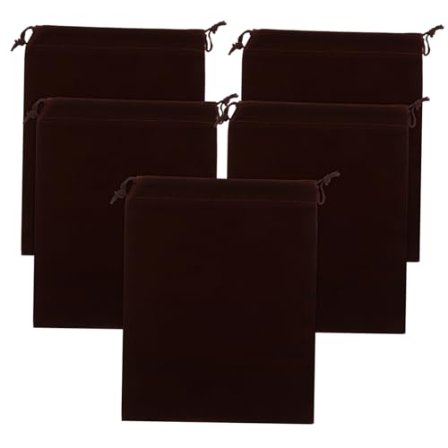 GAROZATION Geschenktaschen Aus Mit Kordelzug Braune Aufbewahrungstaschen Für Schmuck Kosmetik Und Kleine GAROZATION Geschenktaschen Aus Mit Kordelzug Braune Aufbewahrungstaschen Für Schmuck Kosmetik Und Kleine von GAROZATION