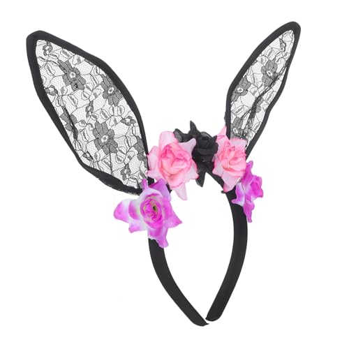 GAROZATION Halloween Hasenohr Stirnband, Party Haarband, Party Anzieh Haarreifen, Cosplay Kopfschmuck, Requisite, Stirnband Im Halloween Stil, Party Cosplay Zubehör, Party Accessoire, von GAROZATION