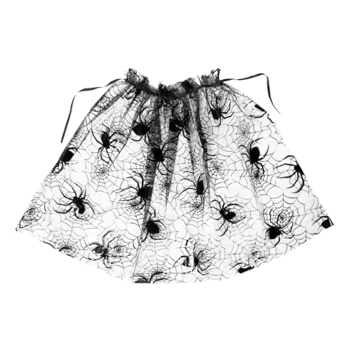 GAROZATION Halloween Kinderumhang aus Leichtem Atmungsaktivem Polyester mit Spinnennetz Design Strapazierfähig und Sicher für Mädchen zum Karneval Cosplay und Halloween Party von GAROZATION