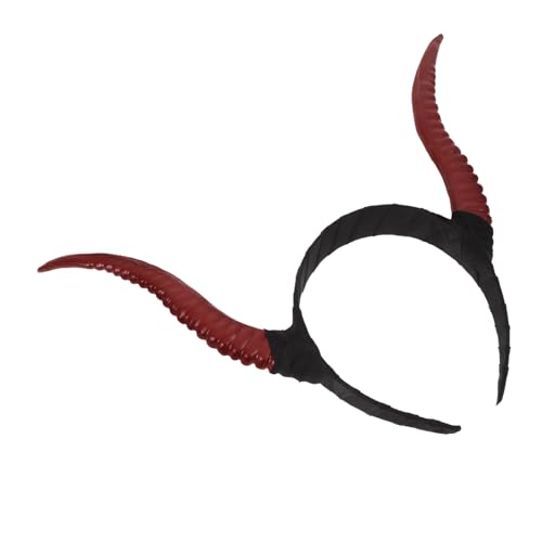 GAROZATION Horn Kopfband Mit Schafhörnern Gruseliges Halloween Accessoire Cosplay Haarreif Für Damen Ergänzung Für Kostüme Und Mottopartys GAROZATION Horn Kopfband Mit Schafhörnern Gruseliges Halloween Accessoire Cosplay Haarreif Für Damen Ergänzung Für Kostüme Und Mottopartys von GAROZATION