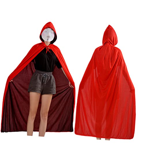 GAROZATION Einzigartiger Vampirumhang für Erwachsene Halloween-kostüm für Frauen und Männer Kapuzenumhang für Jungen und Mädchen Partykleidung Schwarz/rot GAROZATION Einzigartiger Vampirumhang für Erwachsene Halloween-kostüm für Frauen und Männer Kapuzenumhang für Jungen und Mädchen Partykleidung Schwarz/rot von GAROZATION