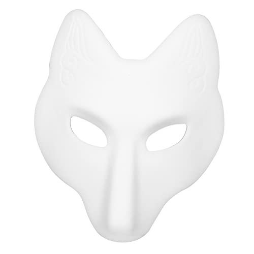 GAROZATION Elastische Maske Handbemalt Für Cosplay Blanke Maske Hohle Augen Für Erwachsene von GAROZATION
