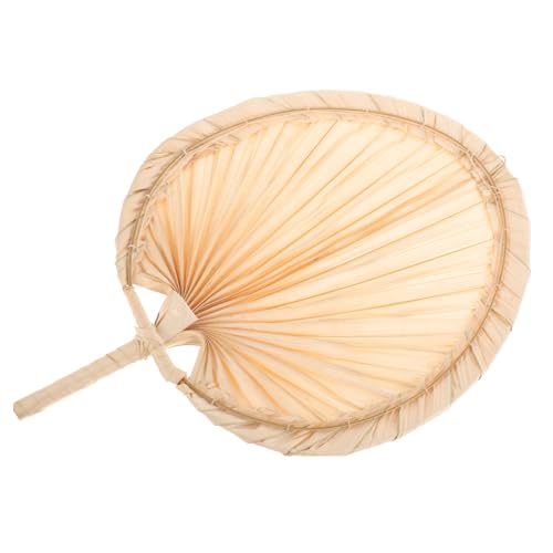 GAROZATION Handgefertigter Tragbarer Gewebter Fächer aus Palmblättern Leichter Sommerlicher Handventilator Geräuschlos Praktisch für Senioren Hochzeiten Party und Wanddekoration von GAROZATION