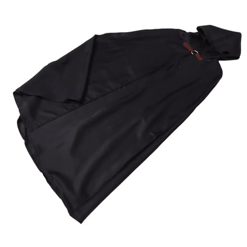 GAROZATION Kapuzenumhang Renaissance Cape Herren Renaissance Umhang Herren Schwarzer Umhang Mit Kapuze Halloween Umhang Umhänge Für Männer Umhang Mit Kapuze Herren Halloween Kostüm Für von GAROZATION