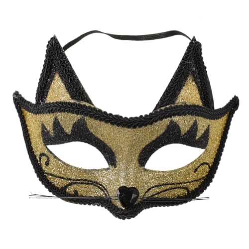 GAROZATION Katzenmaskenkostüme Halloweenmasken Maskenmaske Katzenmaskenkostüm Maskenkostüm Katzenkostüm Katzenoutfit Pelzige Partymaske Katzengruselmaske Kostümmaske DIY Masken Katze von GAROZATION