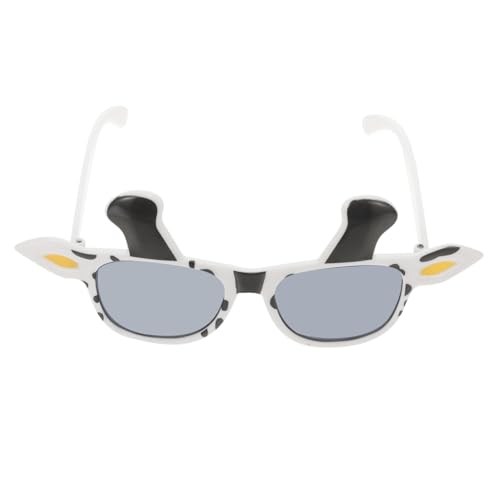 GAROZATION Lustige Kuh Brille Partybrille Gläser Karneval Fasching Kostüm Accessoire für Halloween Geburtstag Kuh Cosplay Tiermotiv von GAROZATION